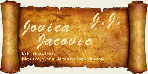 Jovica Jačović vizit kartica